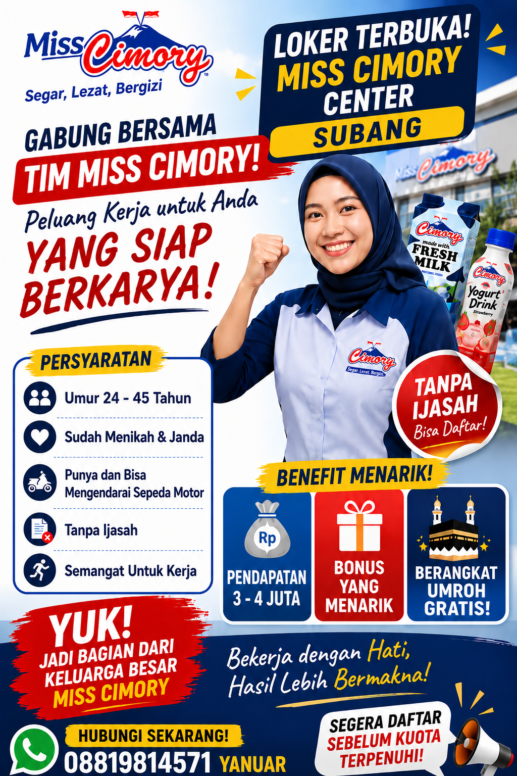 Rekrutment Miss Cimory logo