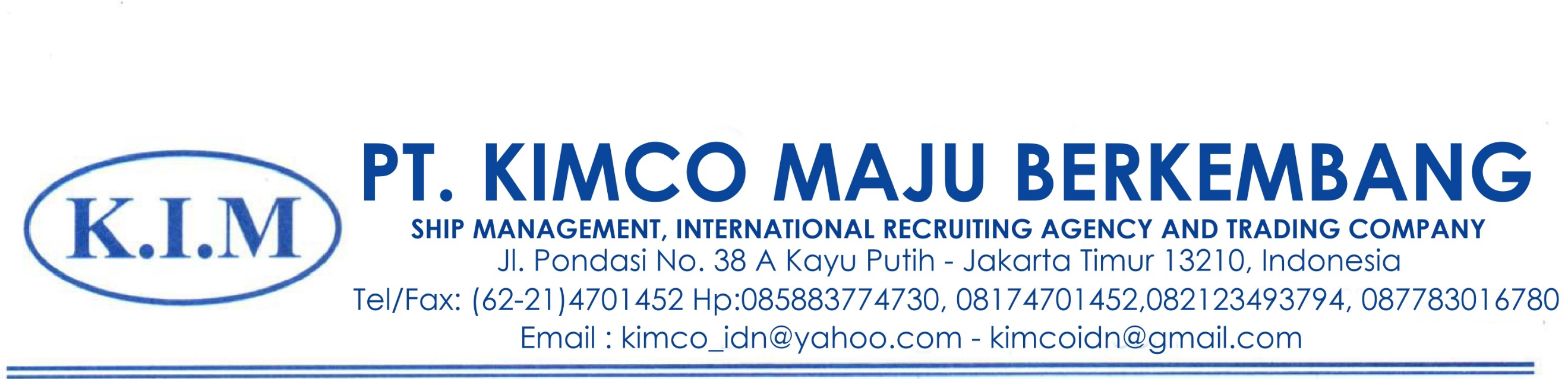 PT KIMCO MAJU BERKEMBANG