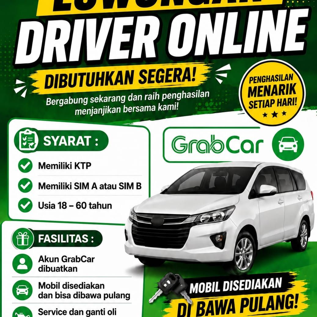 pendaftaran akun grabcar