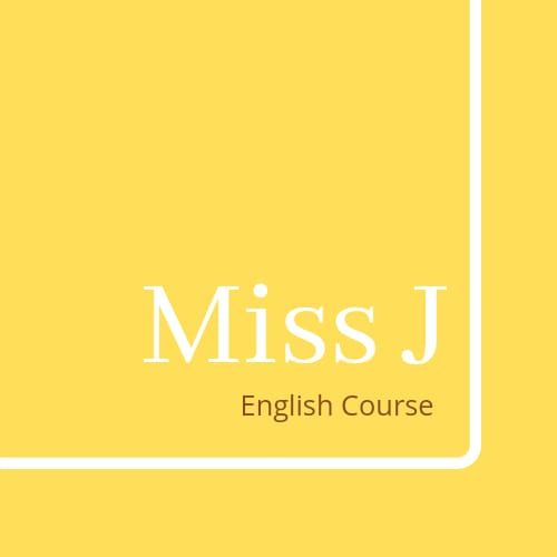 Miss J English Course logo