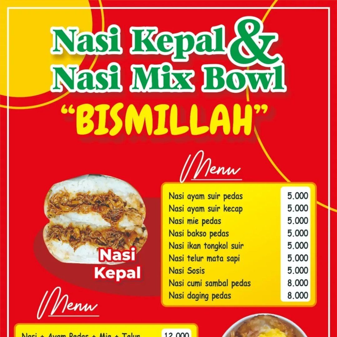 Nasi kepal & Mixbowl Bismillah