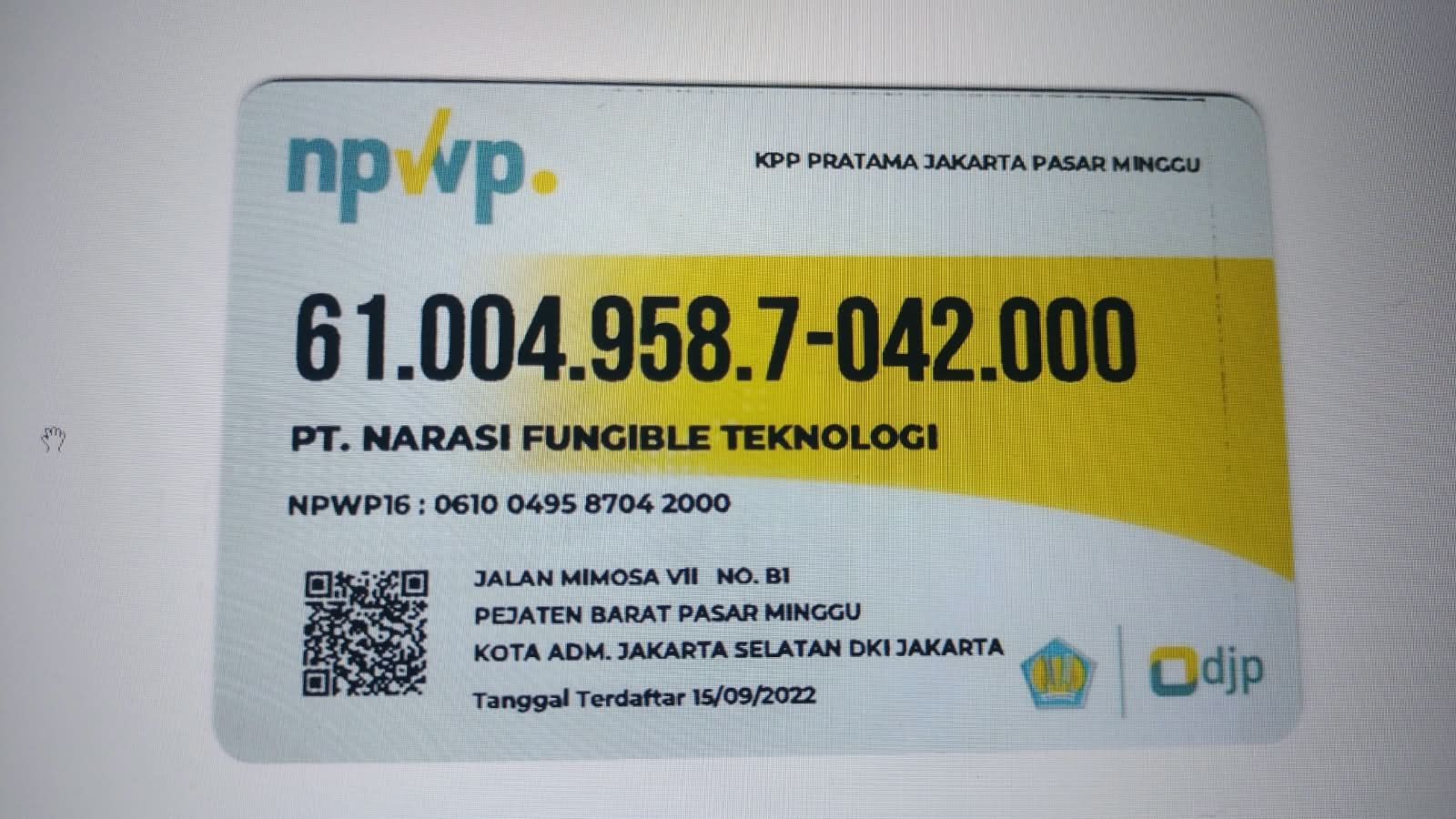 PT. NARASI FUNGIBLE TEKNOLOGI