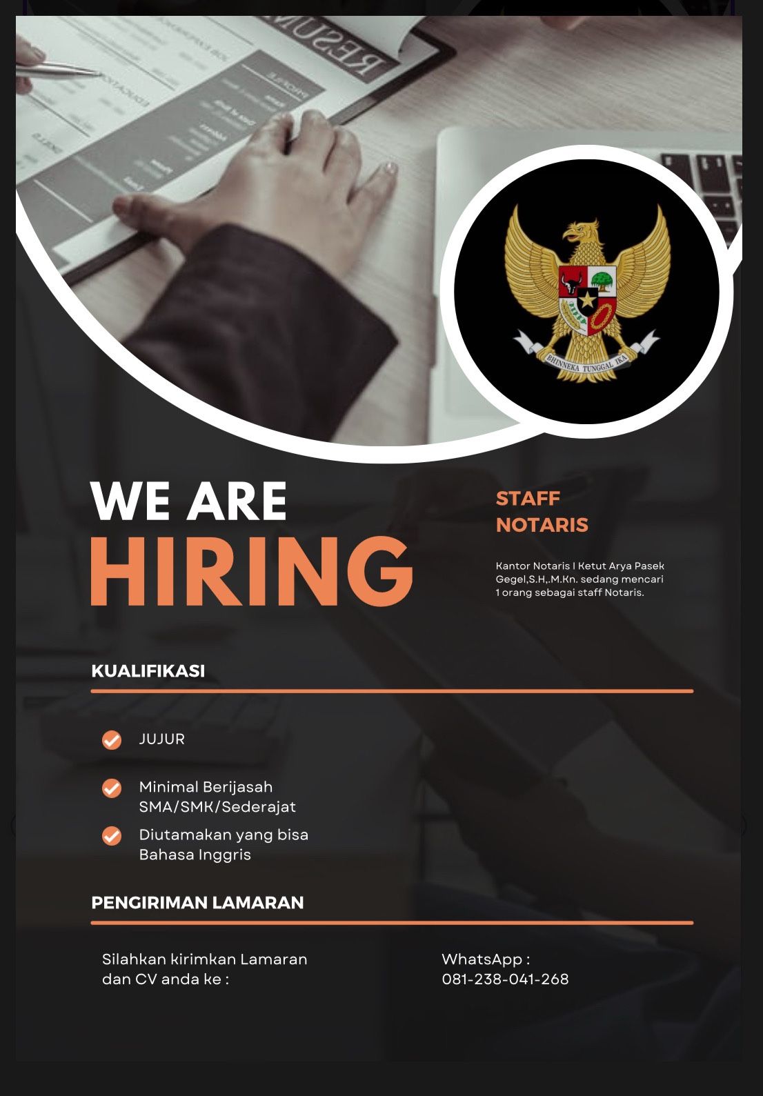 KANTOR NOTARIS/PPAT I KETUT ARYA PASEK GEGEL