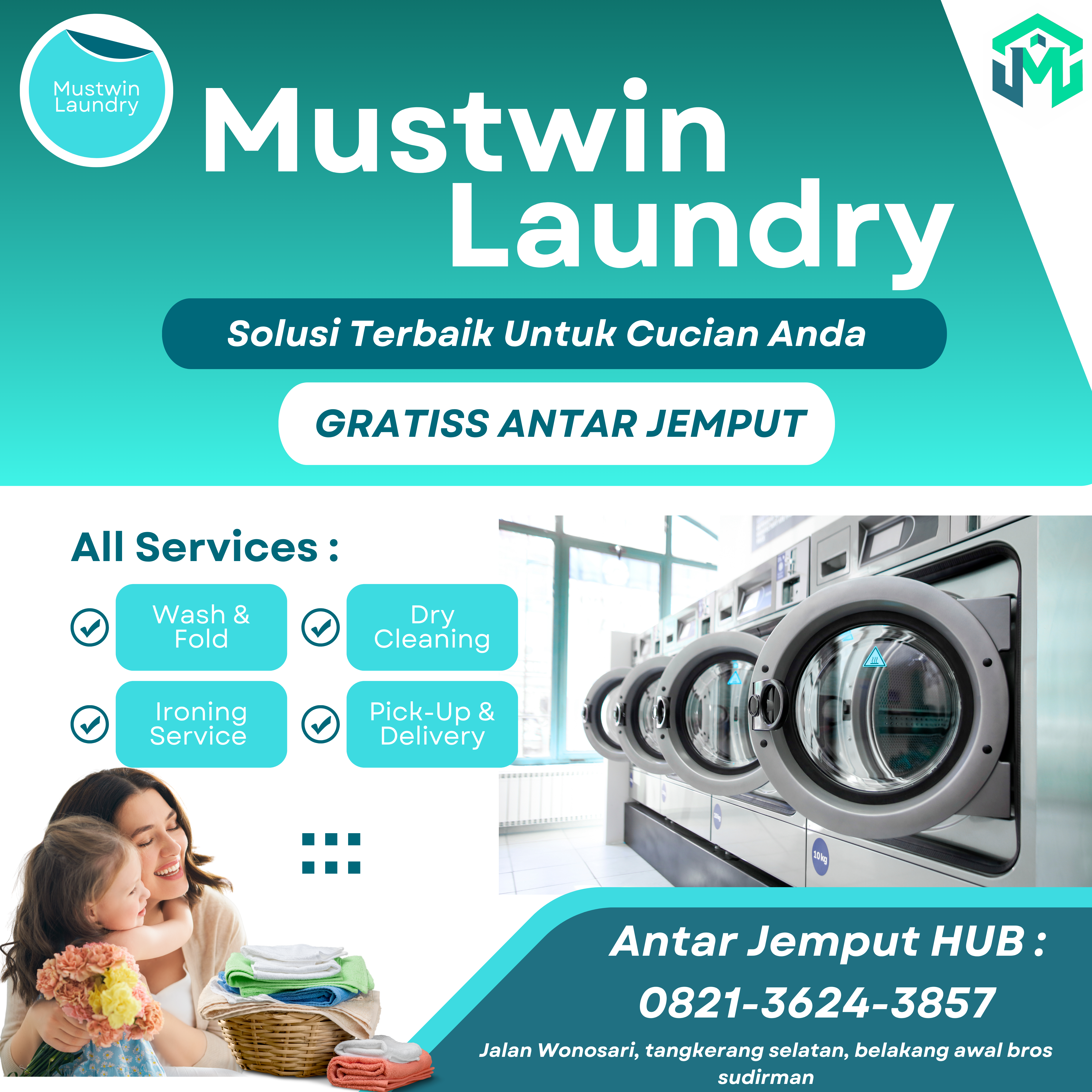 Mustwin Laundry logo