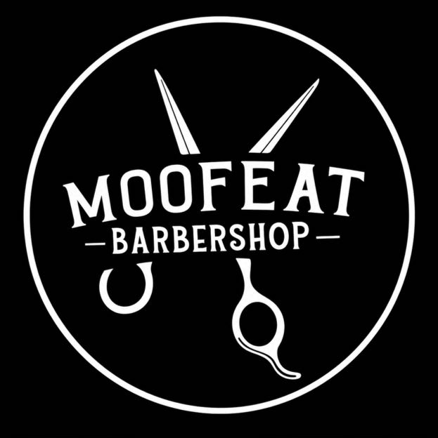 Moofeat Barbershop logo
