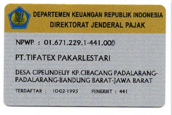 PT.Tifatex Pakarlestari